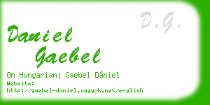 daniel gaebel business card
